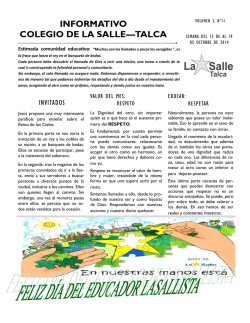 Volumen 2, N&ordm; 11, Semana del 06 al 12 de Octubre 2014