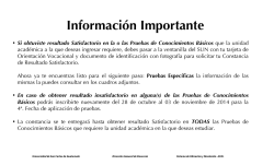 Informaci&oacute;n Importante - Nuevos USAC
