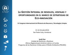 Jordi Pon - IV Congreso Internacional de Eficiencia de Recursos y