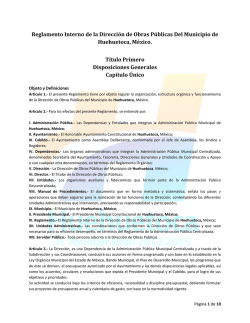 Direcci&oacute;n de Obras Publicas - Huehuetoca