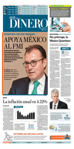 La inflaci&oacute;n anual en 4.22% - Exc&eacute;lsior