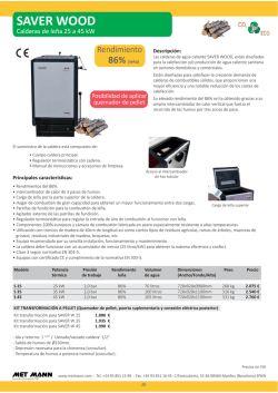 CALDERAS DE LE&Ntilde;A SABER WOOD - Met Mann