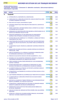 Situaci&oacute;n de art&iacute;culos en proceso de evaluaci&oacute;n - Dyna