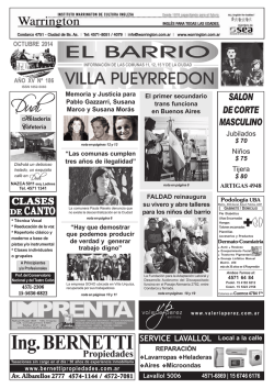 Ing. BERNETTI - El Barrio Villa Pueyrredon