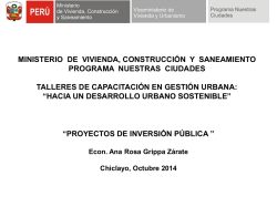 Proyectos de Inversi&oacute;n P&uacute;blica - Ministerio de Vivienda