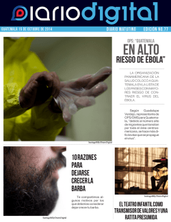 Edici&oacute;n No. 77 15/10/2014 - Diario Digital