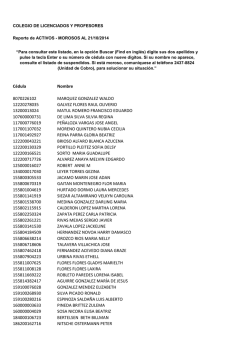 Listado de colegiados ACTIVOS al 21102014 A - Colypro