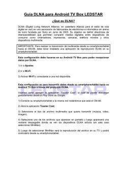 Gu&iacute;a DLNA para Android TV Box LEDSTAR