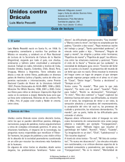 Gu&iacute;a de Unidos contra Dr&aacute;cula - Alfaguara Infantil