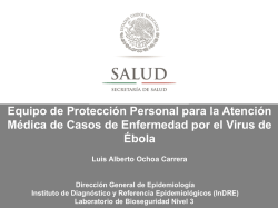 Retiro del EPP (cont.) - Direcci&oacute;n General de Epidemiolog&iacute;a