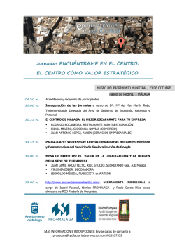 (Programa Encu&eacute;ntrame en el Centro def) - Prom&aacute;laga