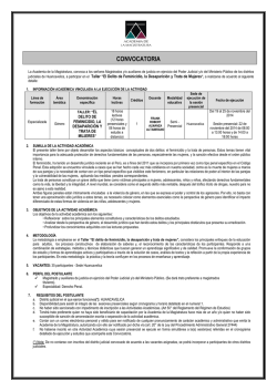 CONVOCATORIA - Academia de la Magistratura
