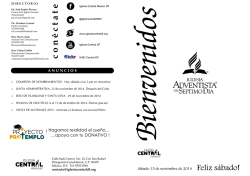 PROGRAMA 25 octubre - portadax - iglesia central de la ciudad de