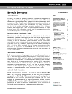 Bolet&iacute;n Semanal - Casa de Bolsa Banorte Ixe