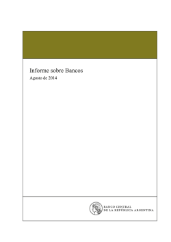Informe sobre Bancos - Banco Central de la Rep&uacute;blica Argentina