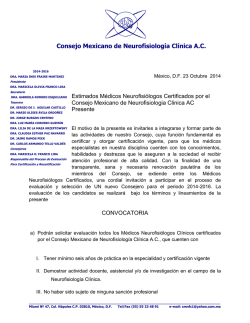 Consejo Mexicano de Neurofisiolog&iacute;a Cl&iacute;nica A.C. - cmnfc