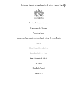 Factores que afectan la participaci&oacute;n pol&iacute;tica - Repositorio
