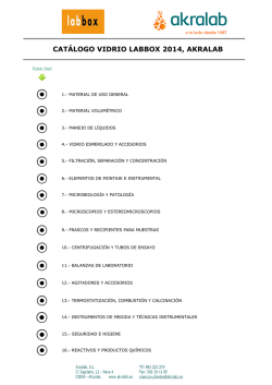 CAT&Aacute;LOGO R O LABBOX 2014, AKRALAB