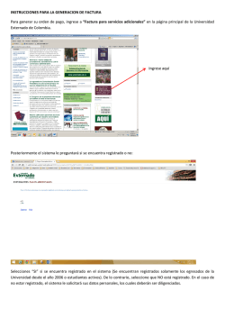 Consulte la forma de pago aqu&iacute; - Universidad Externado de Colombia