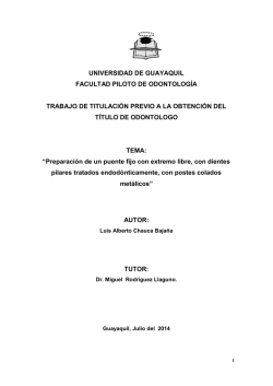 universidad de guayaquil facultad piloto de odontolog&iacute;a trabajo de