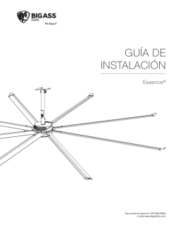 GU&Iacute;A DE INSTALACI&Oacute;N - Big Ass Fans