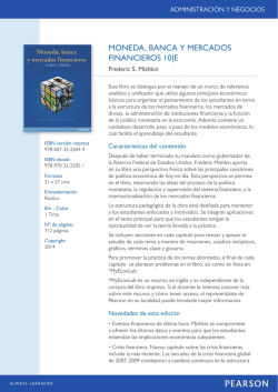 MONEDA, BANCA Y MERCADOS FINANCIEROS 10|E - Pearson