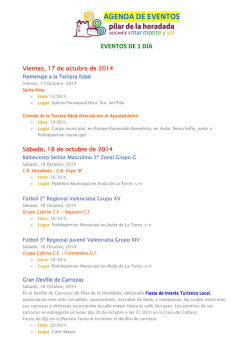 AGENDA DE EVENTOS