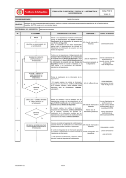P-GD-12 Formulaci&oacute;n, Clasificaci&oacute;n y Control de la Informaci&oacute;n de