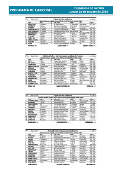 PROGRAMA DE CARRERAS