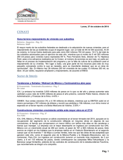 CONAVI Sector de Inter&eacute;s - CONOREVI