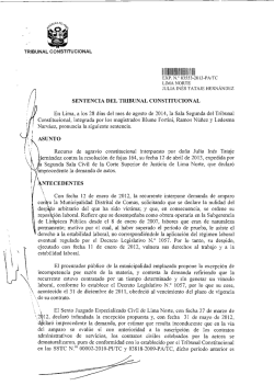 I IIIInIIPIIIIIIIIII V II - Tribunal Constitucional del Per&uacute;