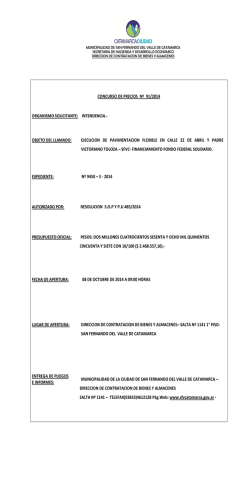 municipalidad de la ciudad de san fernando del valle de catamarca