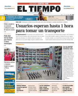 Usuarios esperan hasta 1 hora para tomar un transporte - El Tiempo