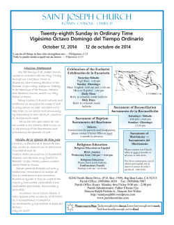 the current St. Joseph bulletin