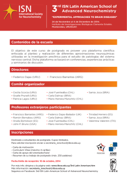 ISN Latin American School of Advanced Neurochemistry