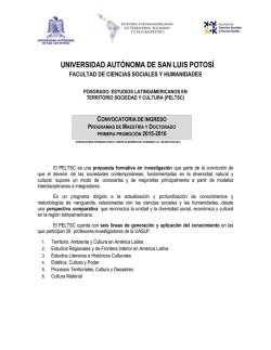 convocatoria de ingreso - Universidad Aut&oacute;noma de San Luis Potos&iacute;