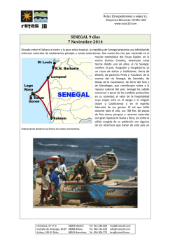 SENEGAL 9 d&iacute;as 7 Noviembre 2014 - Rutas 10