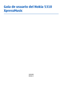 Gu&iacute;a de usuario del Nokia 5310 XpressMusic - Microsoft