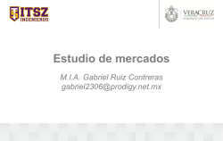 Unidad I Estudio de mercados (primera parte) - Acad&eacute;mica