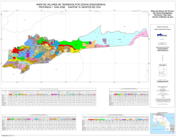 Mapa del Cant&oacute;n Montes de Oca 15, Distrito 01 a 04 - DGT
