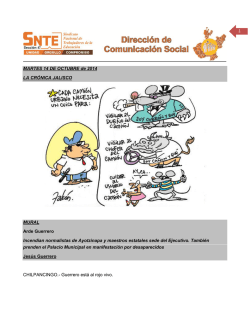 1 MARTES 14 DE OCTUBRE de 2014 LA CR&Oacute;NICA - Secci&oacute;n 47