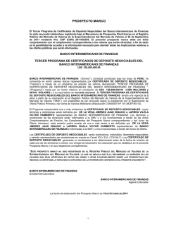 PROSPECTO MARCO - SMV