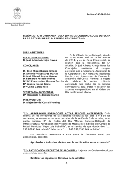 24 de octubre de 2014 - Ayuntamiento de Nerja