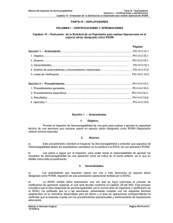 CAP&Iacute;TULO 15 Evaluaci&oacute;n de la Solicitud de un Explotador para