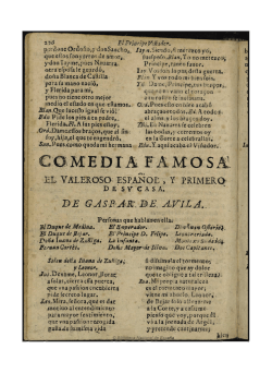 El valeroso Espa&ntilde;ol y primero de su Casa