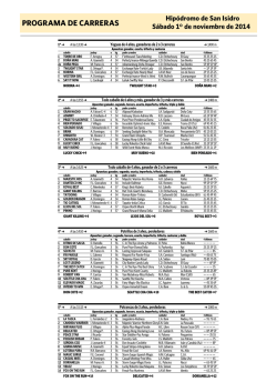 PROGRAMA DE CARRERAS