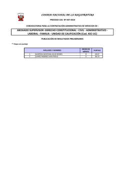 27/10/2014 - Consejo Nacional de la Magistratura