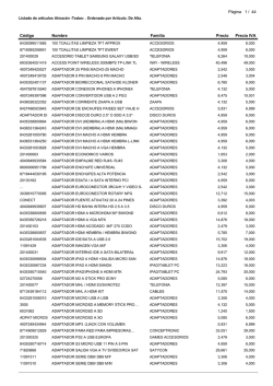 C&oacute;digo Nombre Precio Familia Precio IVA P&aacute;gina 1 / 44 - Chollolokura