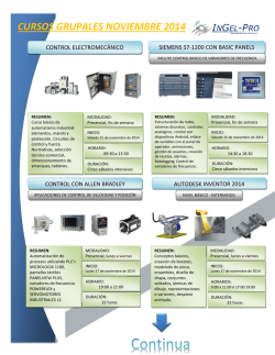 CURSOS GRUPALES NOVIEMBRE 2014 - ingel-pro