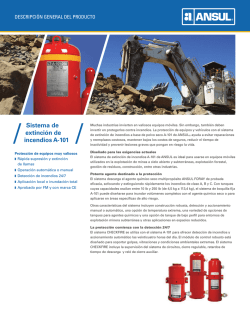 Sistema de extinci&oacute;n de incendios A-101 - Ansul